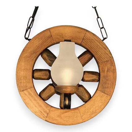 Brilagi - Kattokruunu ketjussa ROATA 2xE14/40W/230V pyökki