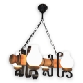 Brilagi - Kattokruunu ketjussa RUSTIC 4xE14/40W/230V pyökki
