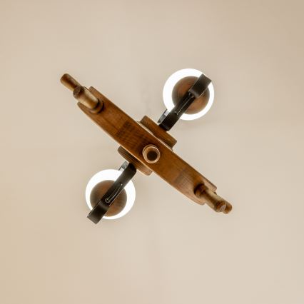 Brilagi - Kattokruunu ketjussa TIMONA 2xE14/40W/230V pyökki