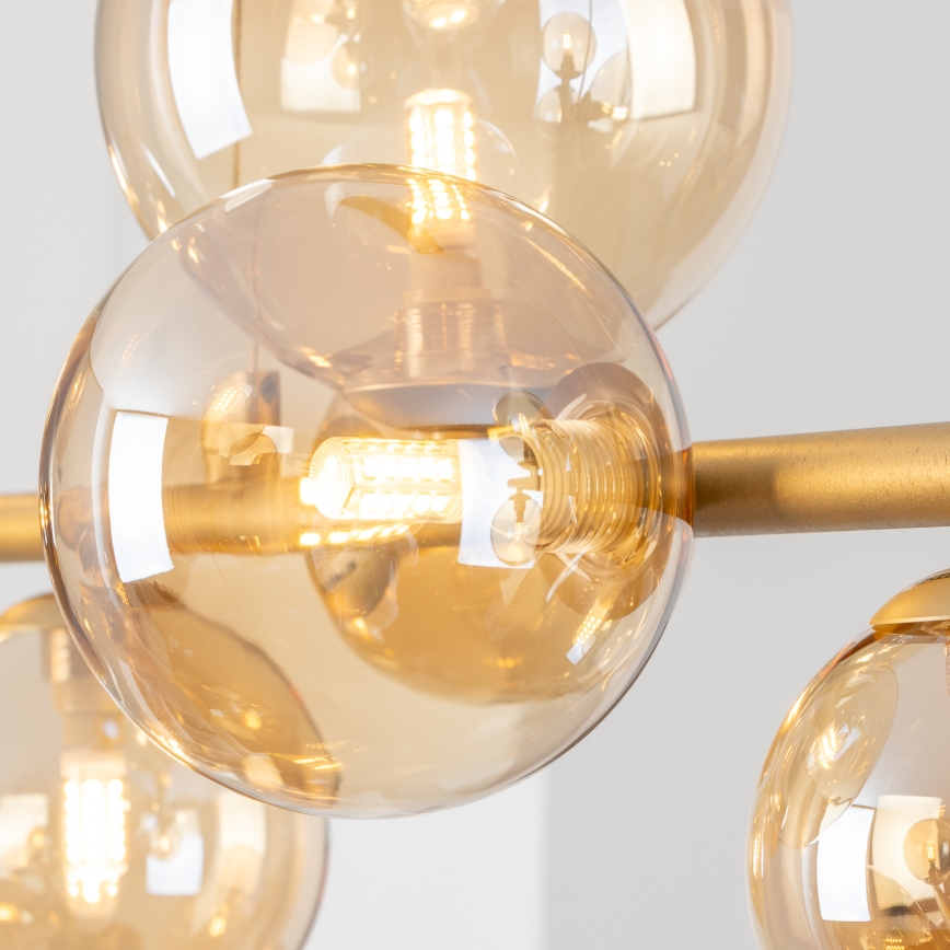 Brilagi - Kattokruunun, seinävalaisimen ja lampun vaihtolasi MISTEL, MILLA halkaisija 10 cm kulta