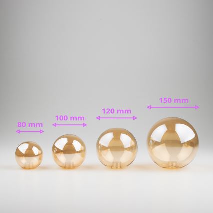 Brilagi - Kattokruunun, seinävalaisimen ja lampun vaihtolasi MISTEL, MILLA halkaisija 10 cm kulta