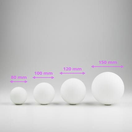 Brilagi - Kattokruunun, seinävalaisimen ja lampun vaihtolasi MISTEL, MILLA halkaisija 12 cm valkoinen