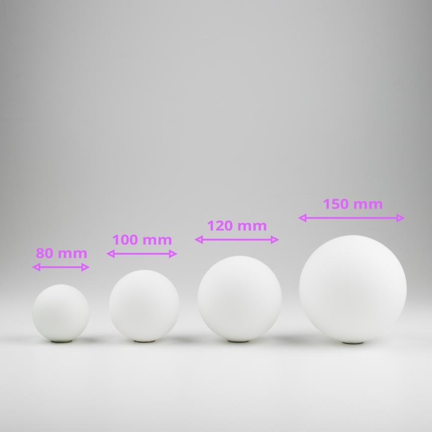 Brilagi - Kattokruunun, seinävalaisimen ja lampun vaihtolasi MISTEL, MILLA halkaisija 12 cm valkoinen