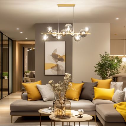 Brilagi - Kattokruunun, seinävalaisimen ja lampun vaihtolasi MISTEL, MILLA halkaisija 8 cm savuinen