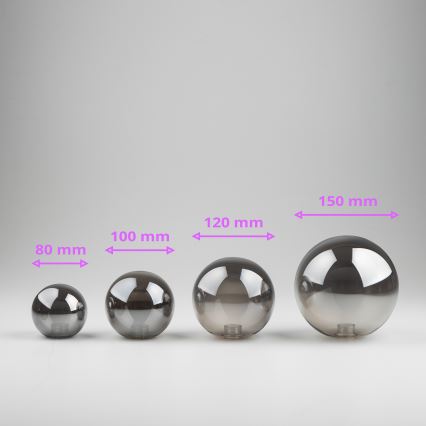 Brilagi - Kattokruunun, seinävalaisimen ja lampun vaihtolasi MISTEL, MILLA halkaisija 8 cm savuinen