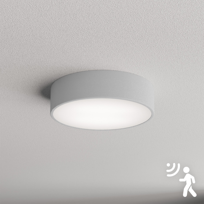 Brilagi - Kattovalaisin anturilla CLARE 2xE27/24W/230V halkaisija 30 cm harmaa