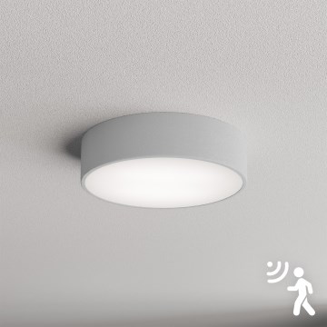 Brilagi - Kattovalaisin anturilla CLARE 2xE27/40W/230V halkaisija 30 cm harmaa
