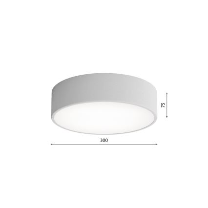 Brilagi - Kattovalaisin anturilla CLARE 2xE27/40W/230V halkaisija 30 cm harmaa
