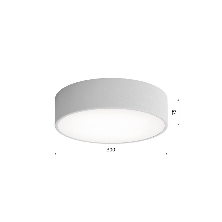 Brilagi - Kattovalaisin anturilla CLARE 2xE27/40W/230V halkaisija 30 cm harmaa