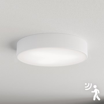 Brilagi - Kattovalaisin anturilla CLARE 3xE27/40W/230V halkaisija 40 cm valkoinen