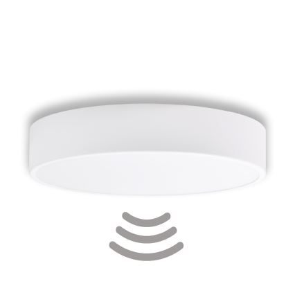 Brilagi - Kattovalaisin anturilla CLARE 3xE27/40W/230V halkaisija 40 cm valkoinen