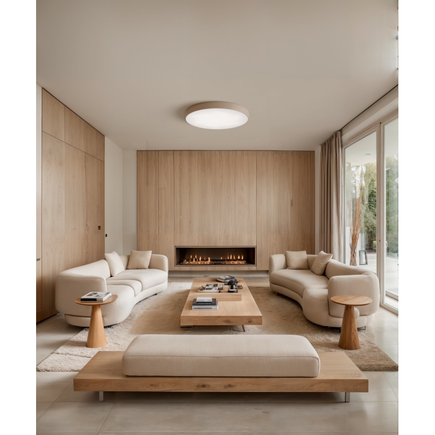 Brilagi - Kattovalaisin anturilla CLARE 5xE27/40W/230V halkaisija 60 cm beige