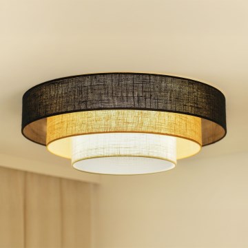 Brilagi - Kattovalaisin ASPEN LUNETA LED/12W/230V Ø 60 cm 3000K/4000K/6400K musta/beige/kerma