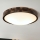 Brilagi - Kattovalaisin CARVALHO SLIM SMOKEY 2xE27/60W/230V tammi, halkaisija 37,5 cm