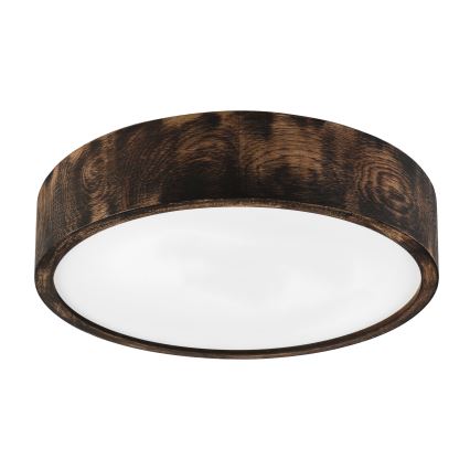 Brilagi - Kattovalaisin CARVALHO SMOKEY 2xE27/60W/230V tammi Ø 37,5 cm