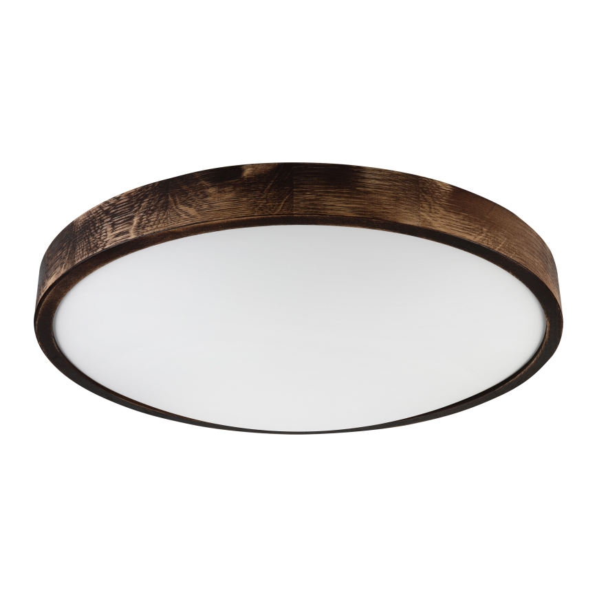Brilagi - Kattovalaisin CARVALHO SMOKEY 3xE27/15W/230V tammi, halkaisija 47,5 cm