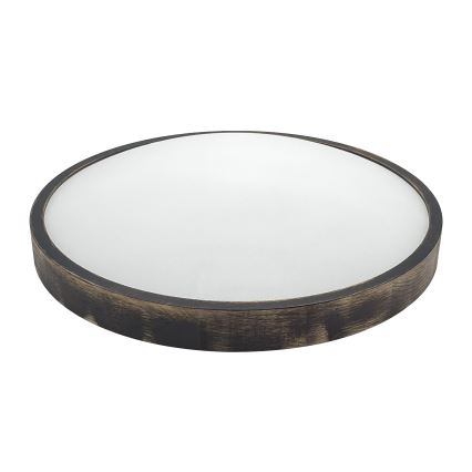 Brilagi - Kattovalaisin CARVALHO SMOKEY 3xE27/15W/230V tammi, halkaisija 47,5 cm
