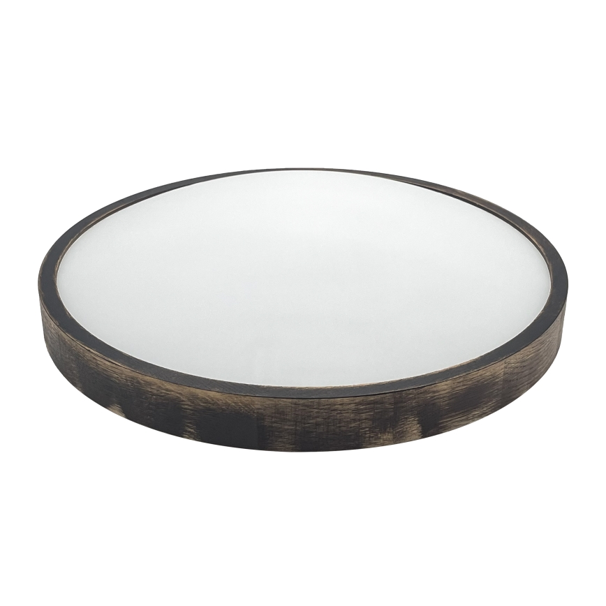 Brilagi - Kattovalaisin CARVALHO SMOKEY 3xE27/15W/230V tammi, halkaisija 47,5 cm