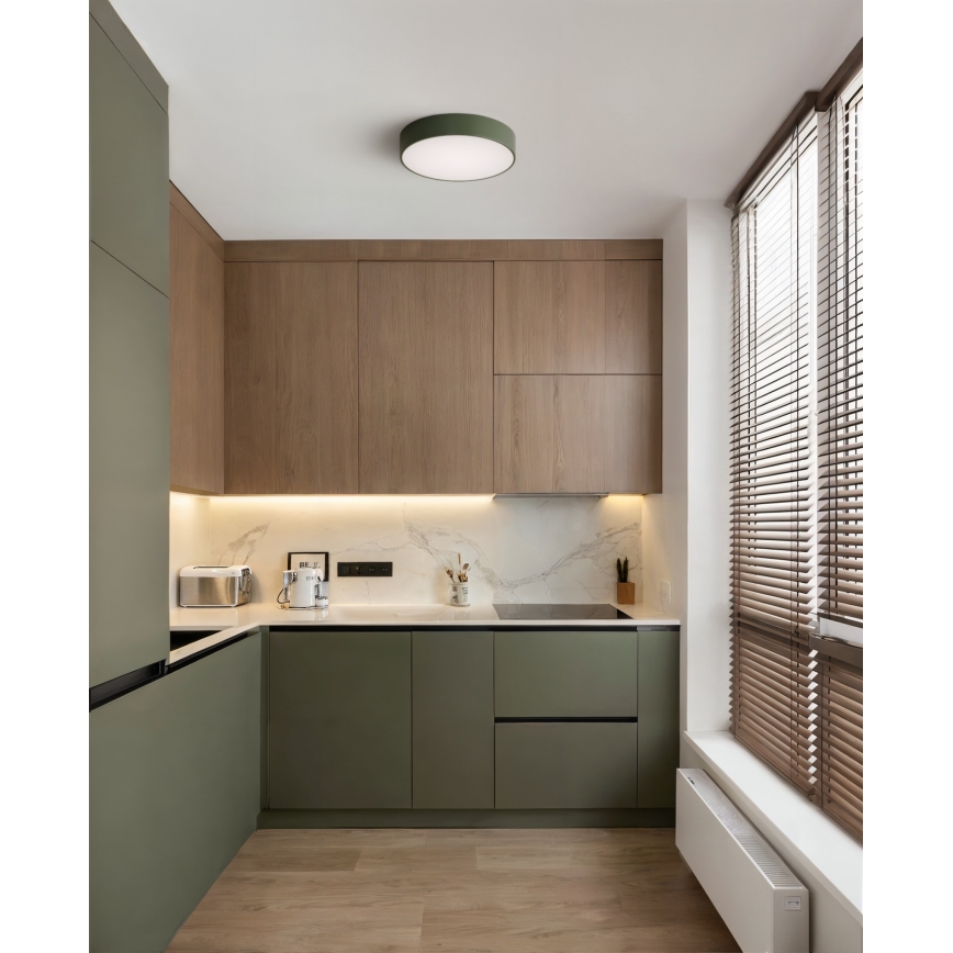 Brilagi - Kattovalaisin CLARE 2xE27/24W/230V halkaisija 30 cm khaki