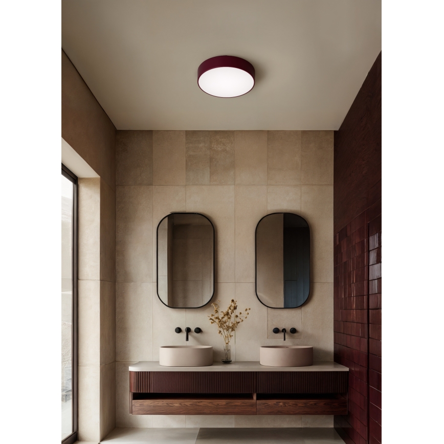 Brilagi - Kattovalaisin CLARE 3xE27/24W/230V, halkaisija 40 cm, viininpunainen