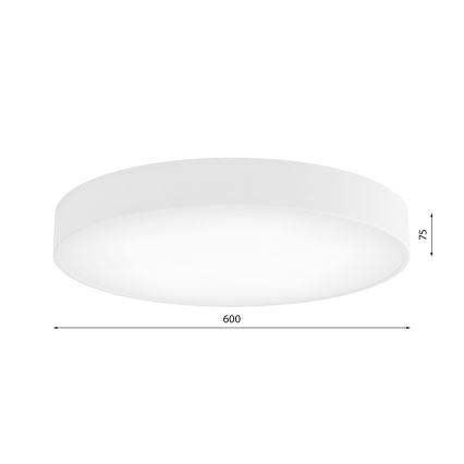 Brilagi - Kattovalaisin CLARE anturilla 5xE27/40W/230V Ø 60 cm valkoinen