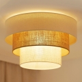 BRILAGI - Kattovalaisin DENVER LUNETA 1xE27/15W/230V Ø 45 cm beige/ruskea/kerma