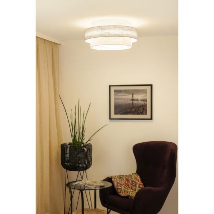 Brilagi - Kattovalaisin DOVER SPACE LED/12W/230V halkaisija 50 cm 3000K/4000K/6400K harmaa/kerma