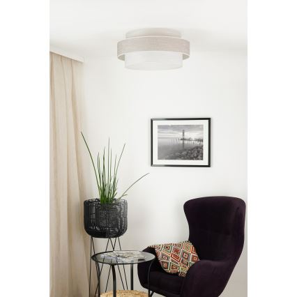 Brilagi - Kattovalaisin DOVER SPACE LED/12W/230V halkaisija 50 cm 3000K/4000K/6400K harmaa/kerma