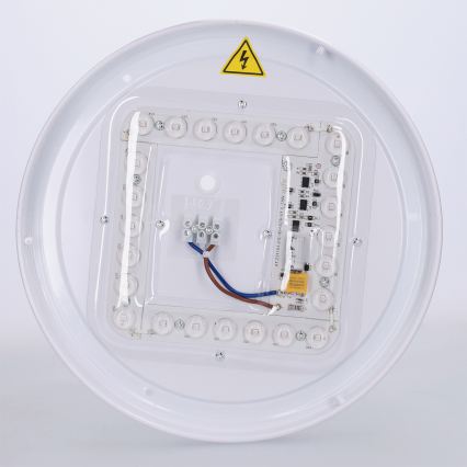 Brilagi - LED-kattovalaisin FLOCO LED/24W/230V halkaisija 30 cm puukuvio/musta