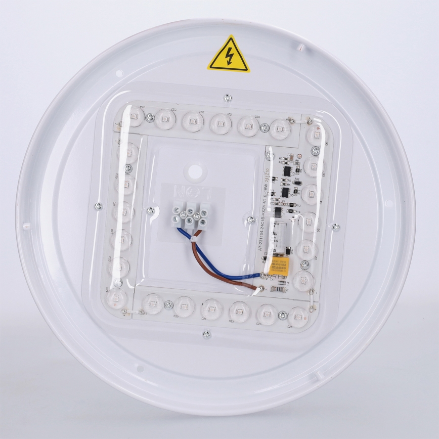 Brilagi - LED-kattovalaisin FLOCO LED/24W/230V halkaisija 30 cm puukuvio/musta