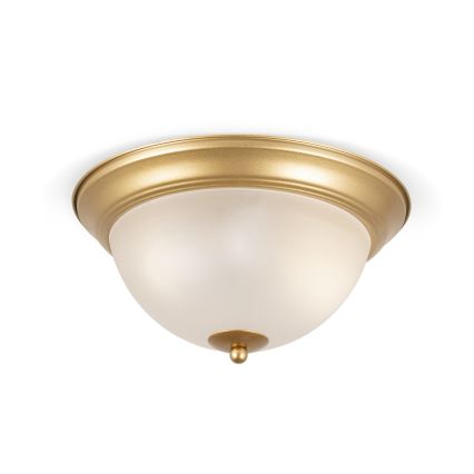 BRILAGI - Kattovalaisin FRESCO 2xE27/40W/230V, halkaisija 28 cm, kullanvärinen