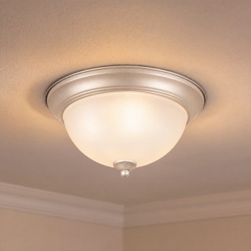BRILAGI - Kattovalaisin FRESCO 2xE27/40W/230V halkaisija 28 cm mattakromi