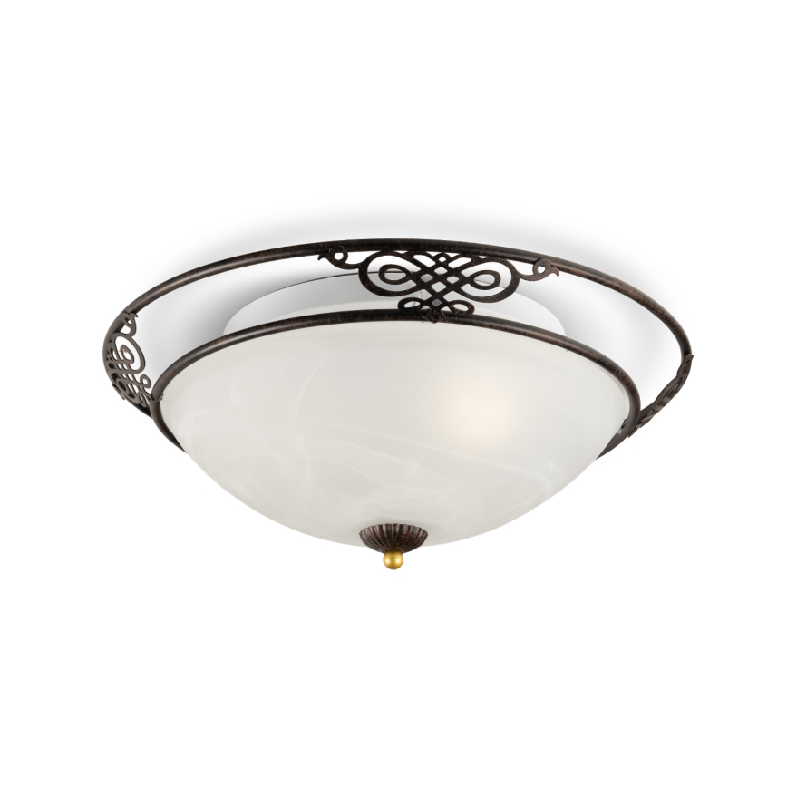 BRILAGI - Kattovalaisin FRESCO 2xE27/40W/230V, halkaisija 43 cm, ruskea