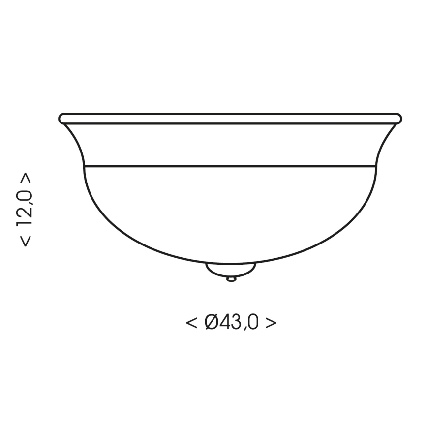 Brilagi - Kattovalaisin FRESCO 2xE27/40W/230V, halkaisija 43 cm, ruskea