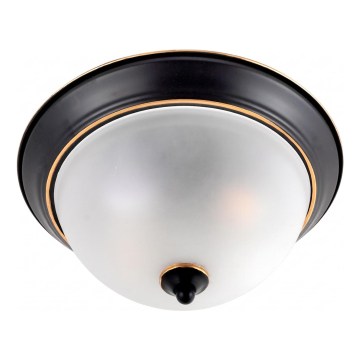 BRILAGI - Kattovalaisin FRESCO 2xE27/40W/230V Ø 28 cm musta/kulta