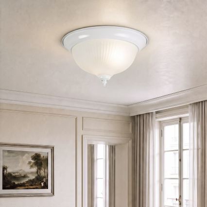 BRILAGI - Kattovalaisin FRESCO 2xE27/40W/230V Ø 28 cm valkoinen