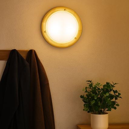 Brilagi - Kattovalaisin ORBIS 1xE27/60W/230V halkaisija 30 cm mänty