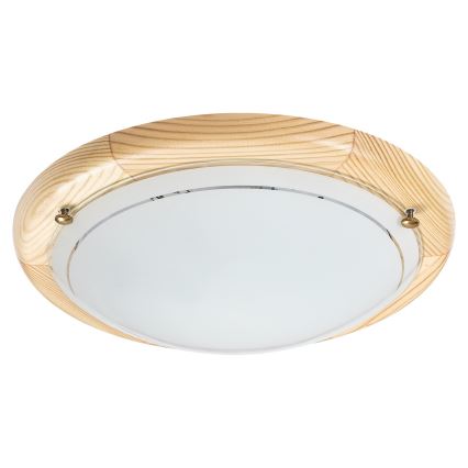 Brilagi - Kattovalaisin ORBIS 1xE27/60W/230V halkaisija 30 cm mänty