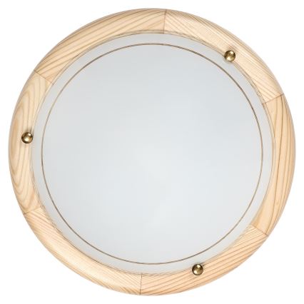 Brilagi - Kattovalaisin ORBIS 1xE27/60W/230V halkaisija 30 cm mänty