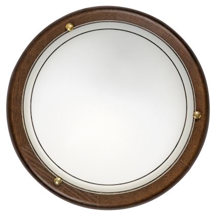 Brilagi - Kattovalaisin ORBIS, 1xE27/60W/230V, halkaisija 30 cm, mänty