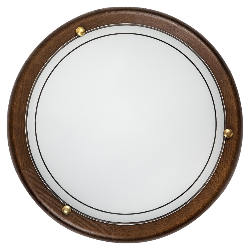 Brilagi - Kattovalaisin ORBIS, 1xE27/60W/230V, halkaisija 30 cm, mänty