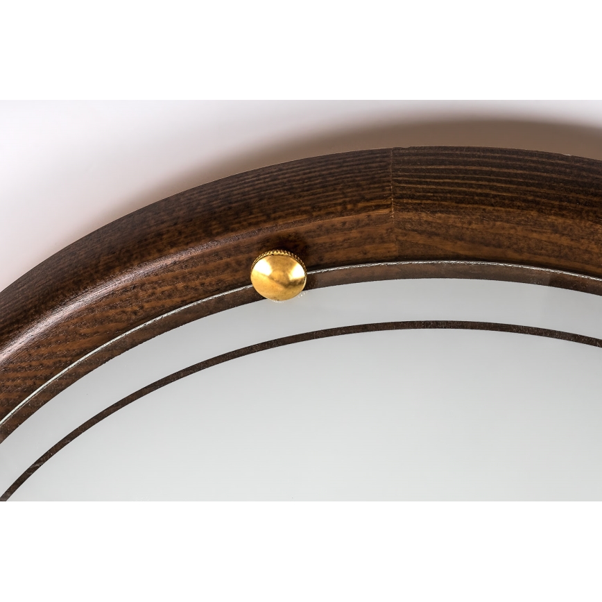 Brilagi - Kattovalaisin ORBIS 2xE27/60W/230V halkaisija 38 cm mänty