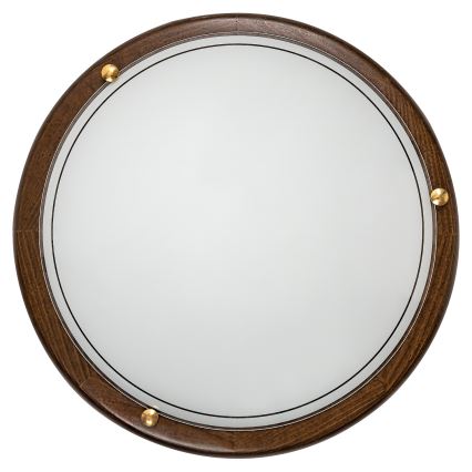 Brilagi - Kattovalaisin ORBIS 2xE27/60W/230V halkaisija 38 cm mänty