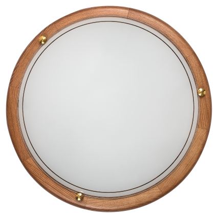 Brilagi - Kattovalaisin ORBIS 2xE27/60W/230V halkaisija 38 cm mänty