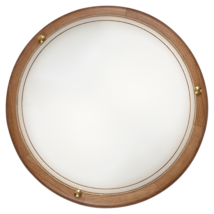 Brilagi - Kattovalaisin ORBIS 2xE27/60W/230V halkaisija 38 cm mänty