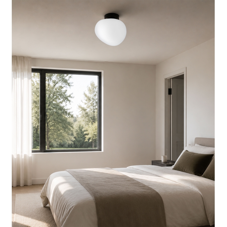 BRILAGI - Kattovalaisin PEBBLES 1xE27/40W/230V Ø 20 cm musta