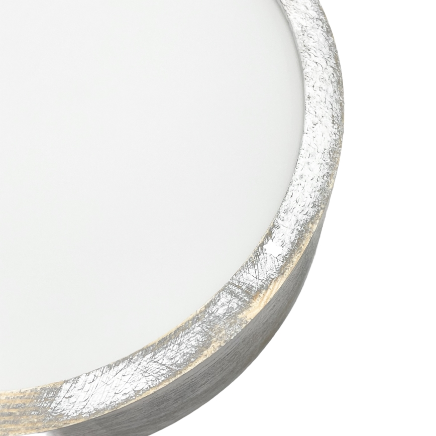 Brilagi - Kattovalaisin PINO 1xE27/15W/230V mänty/hopeanvärinen halkaisija 27,5 cm