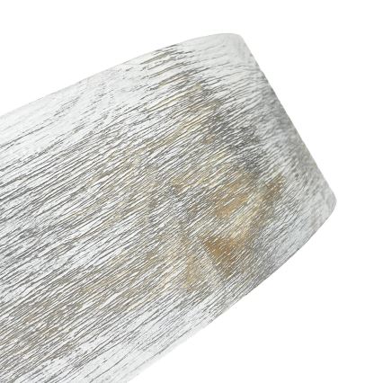 Brilagi - Kattovalaisin PINO 1xE27/15W/230V mänty/hopeanvärinen halkaisija 27,5 cm