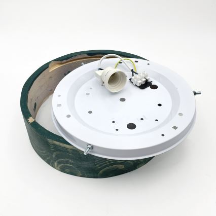 Brilagi - Kattovalaisin PINO 1xE27/15W/230V mänty/vihreä, halkaisija 27,5 cm