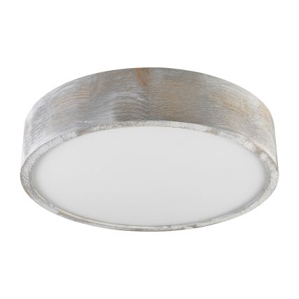 Brilagi - Kattovalaisin PINO 2xE27/15W/230V mänty/hopeanvärinen halkaisija 37,5 cm